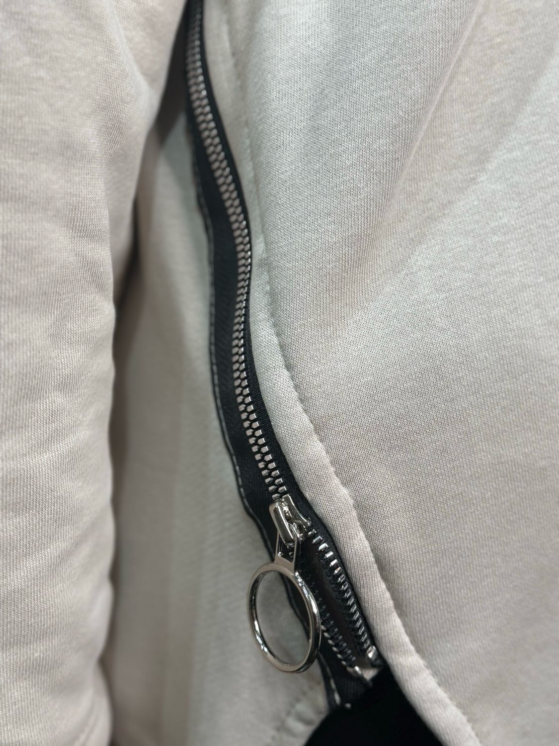 Kora - Asymmetric Hoodie - Cream