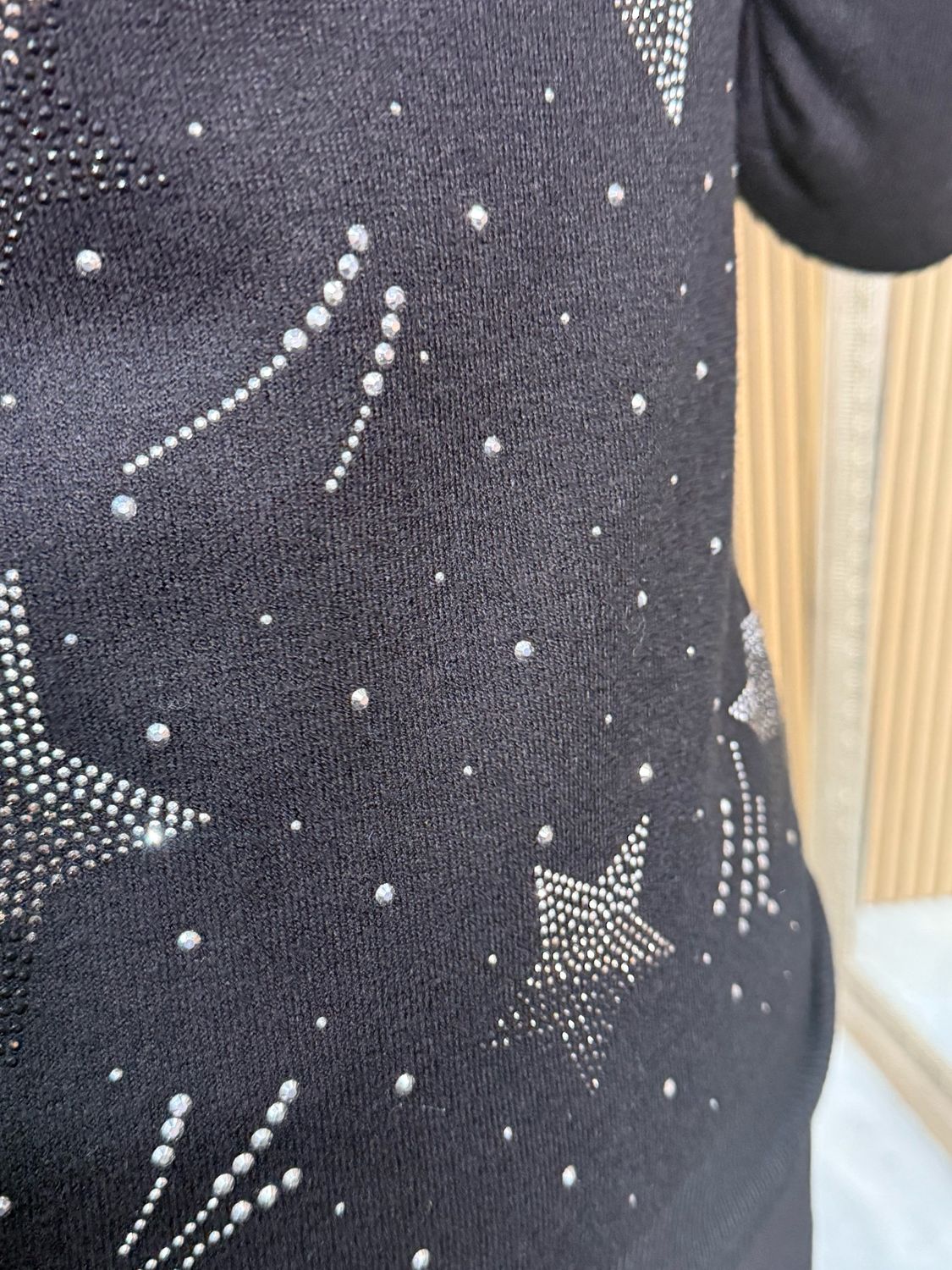 Star Polo Jumper - Black
