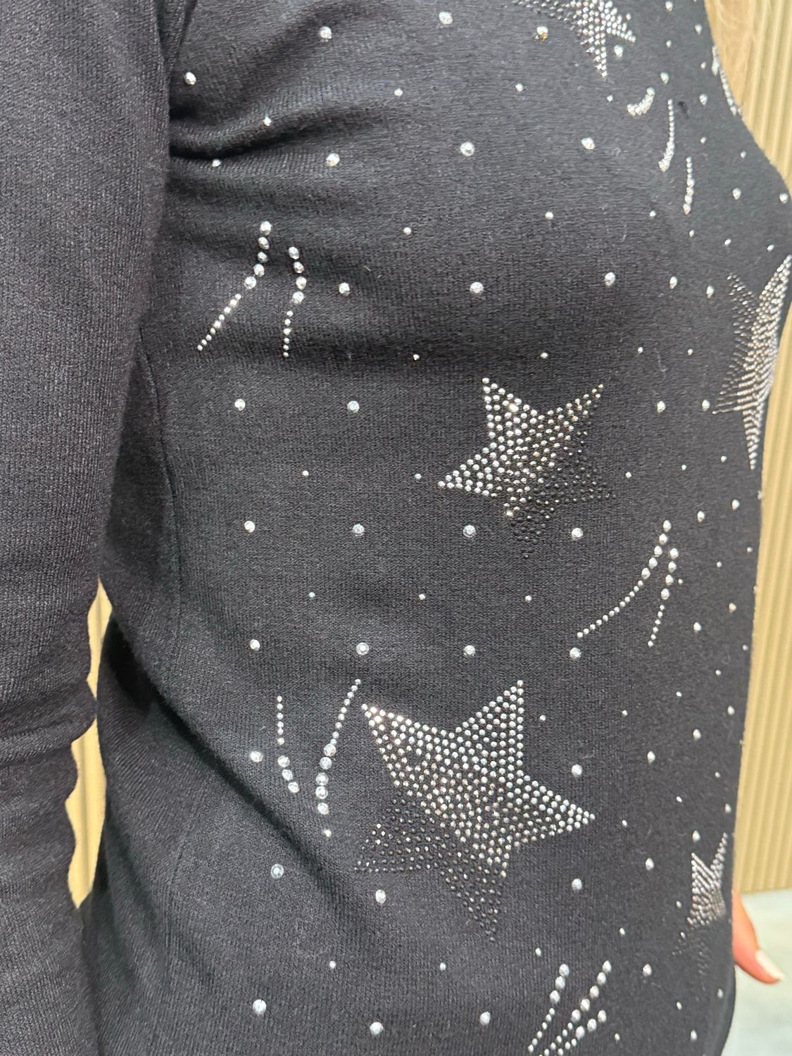 Star Polo Jumper - Black