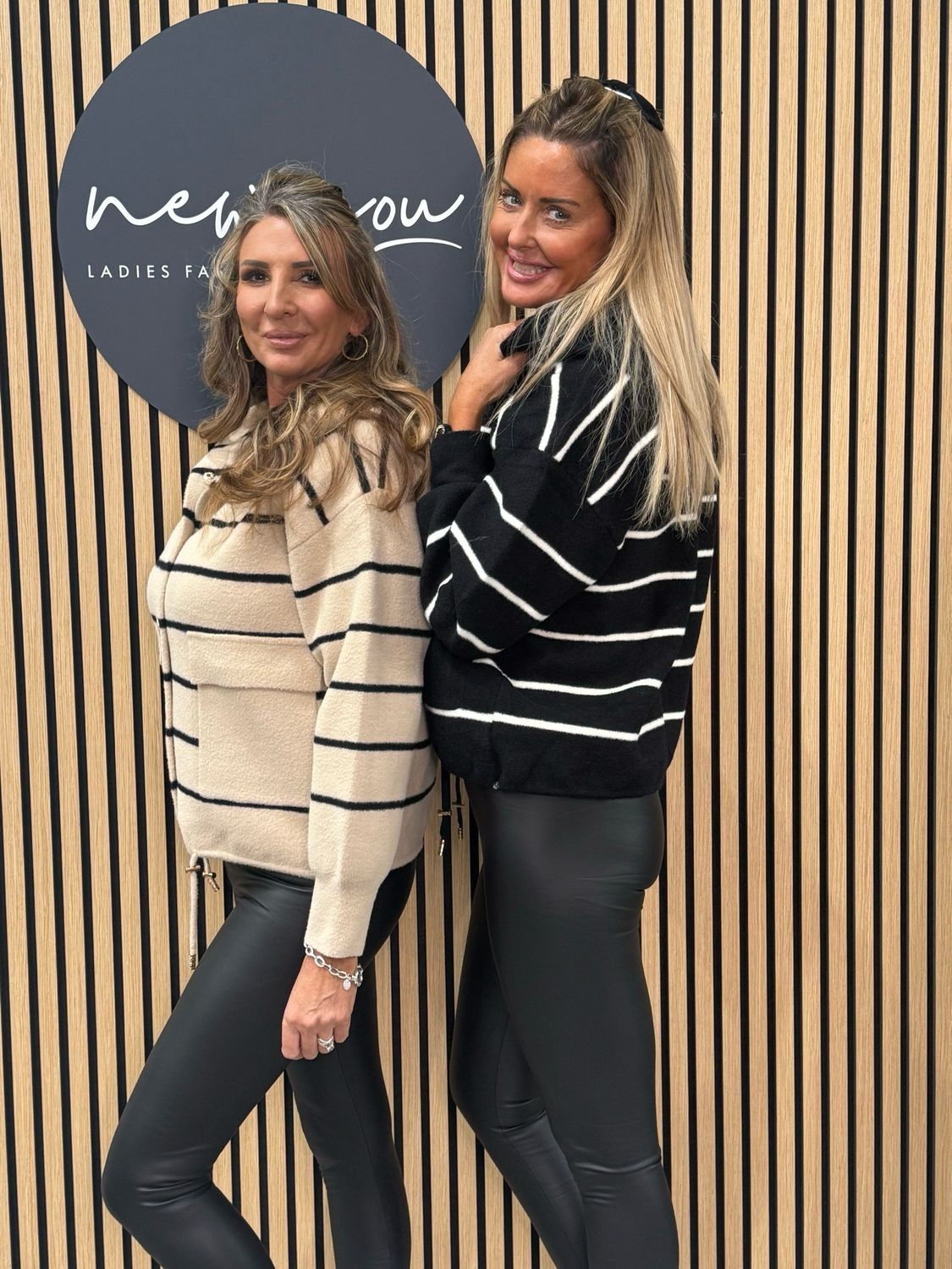 Sloane Striped Shacket - Black &amp; Beige