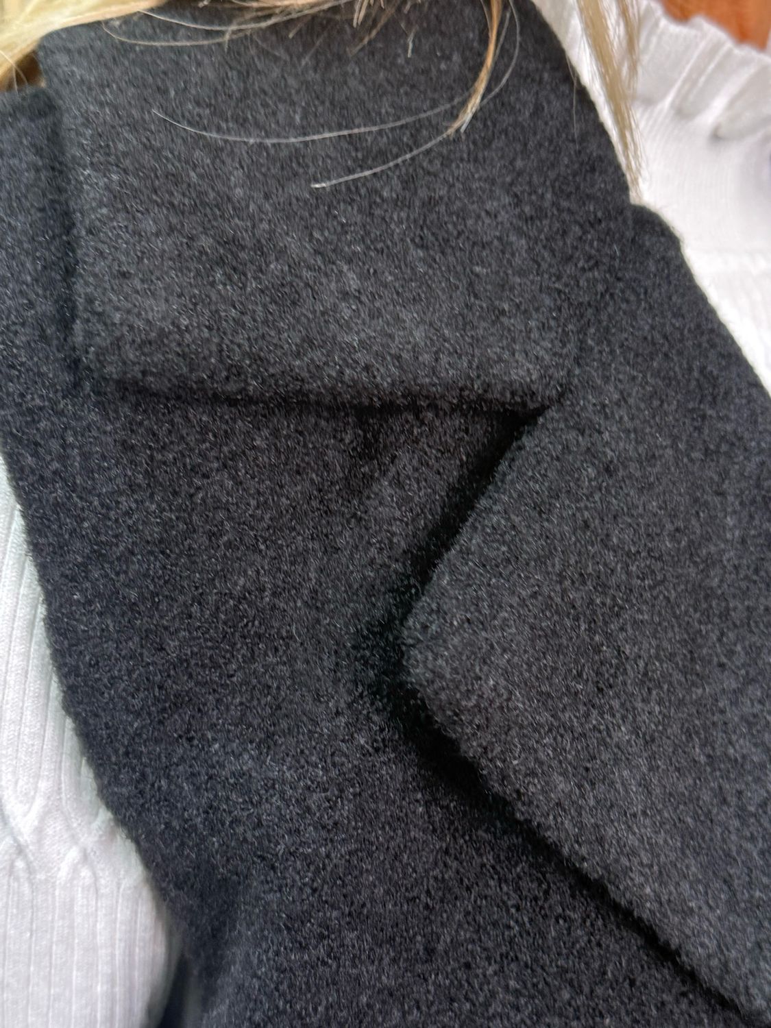 Soft Textured Gilet - Black
