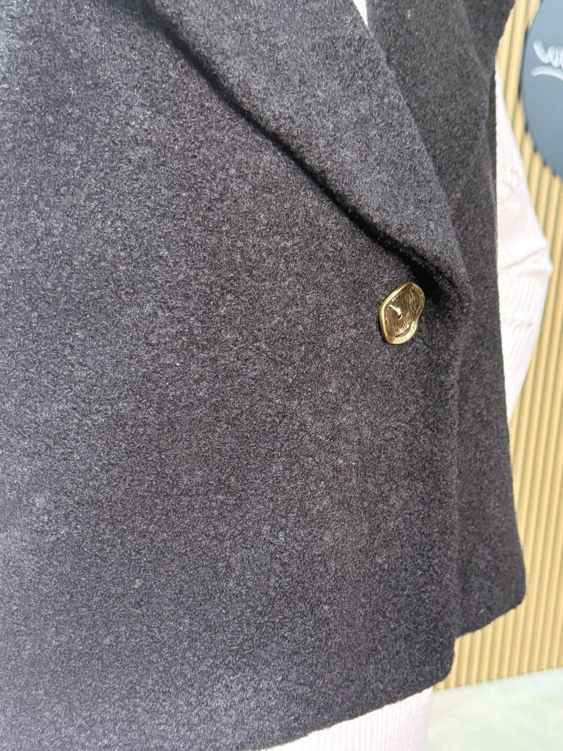 Soft Textured Gilet - Black