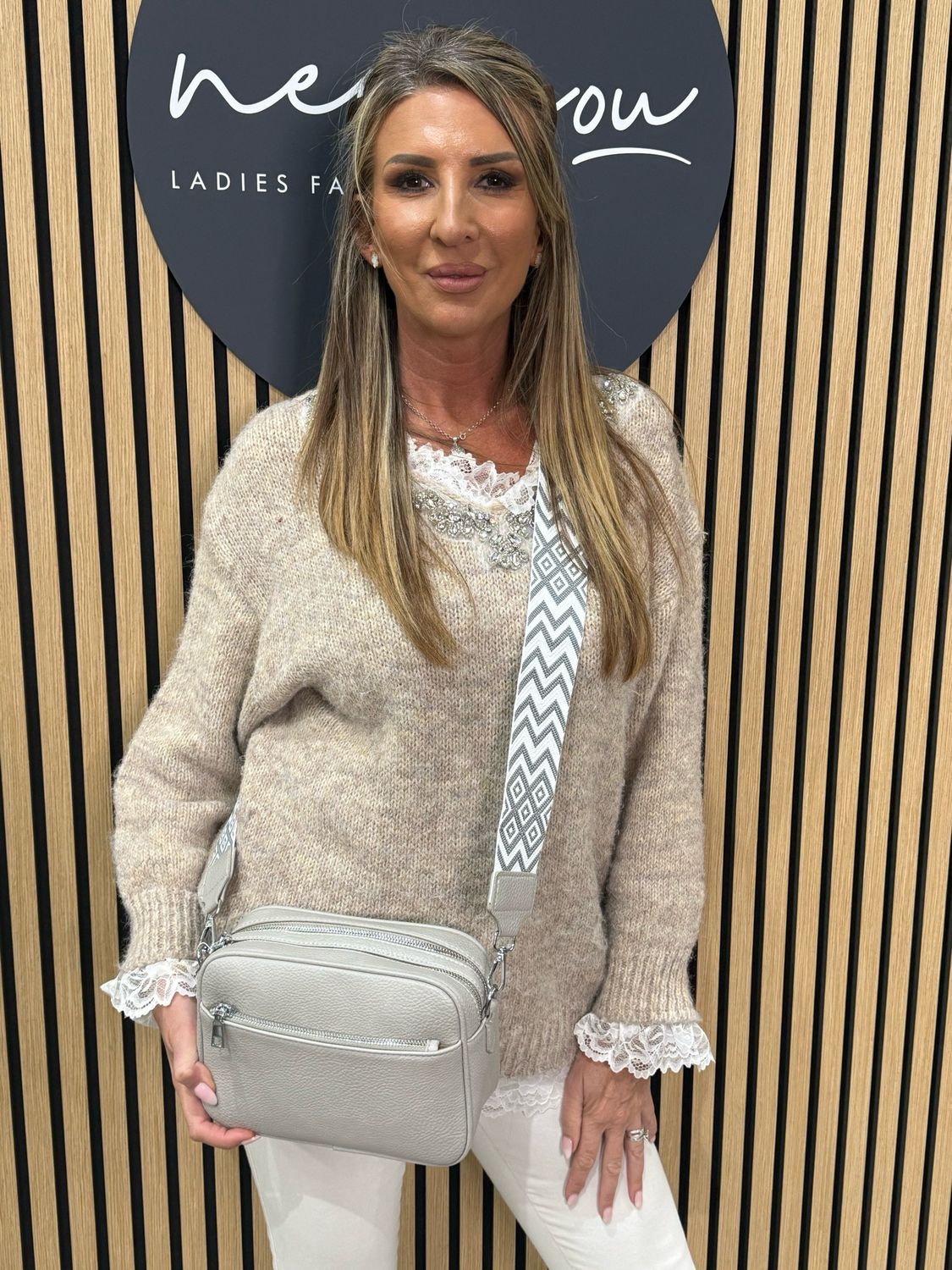 Crossbody Camera Bag - Grey