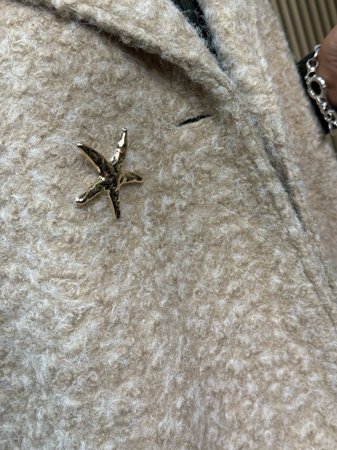 Teddy - Short Poncho - Beige