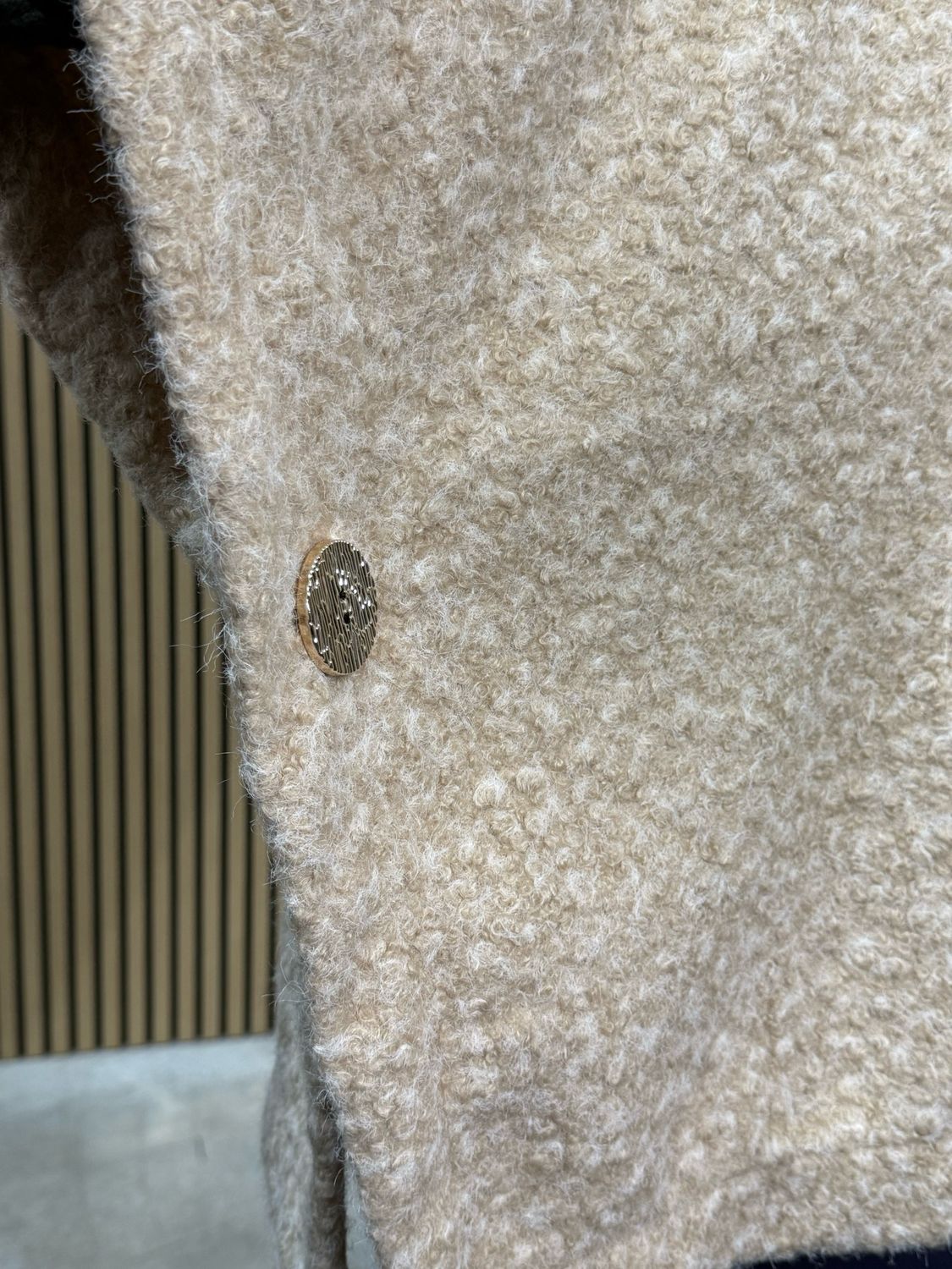 Teddy - Short Poncho - Beige