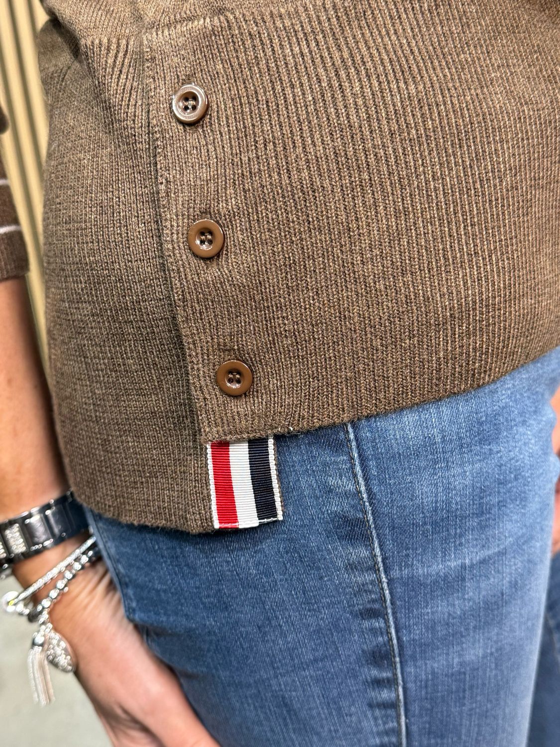 Sailboat Knit Jumper - Brown