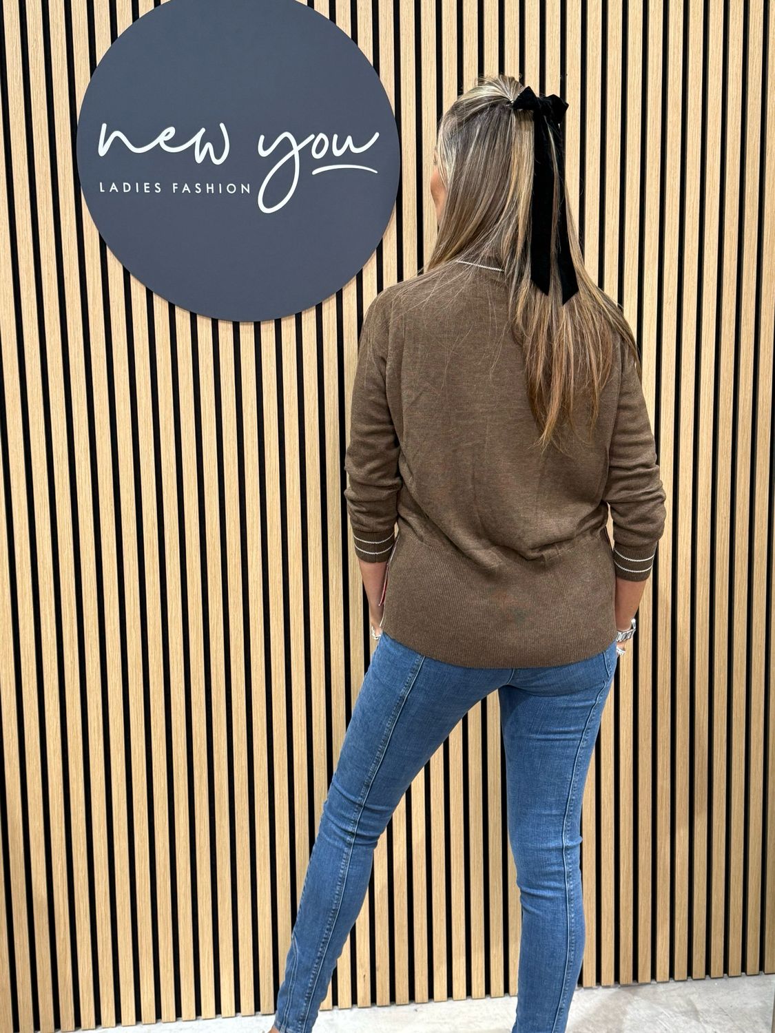 Sailboat Knit Jumper - Brown