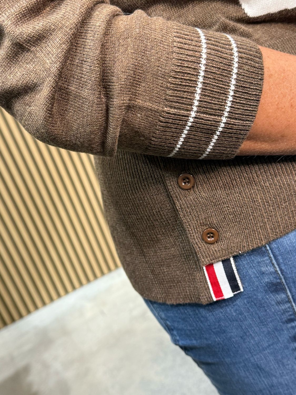 Sailboat Knit Jumper - Brown