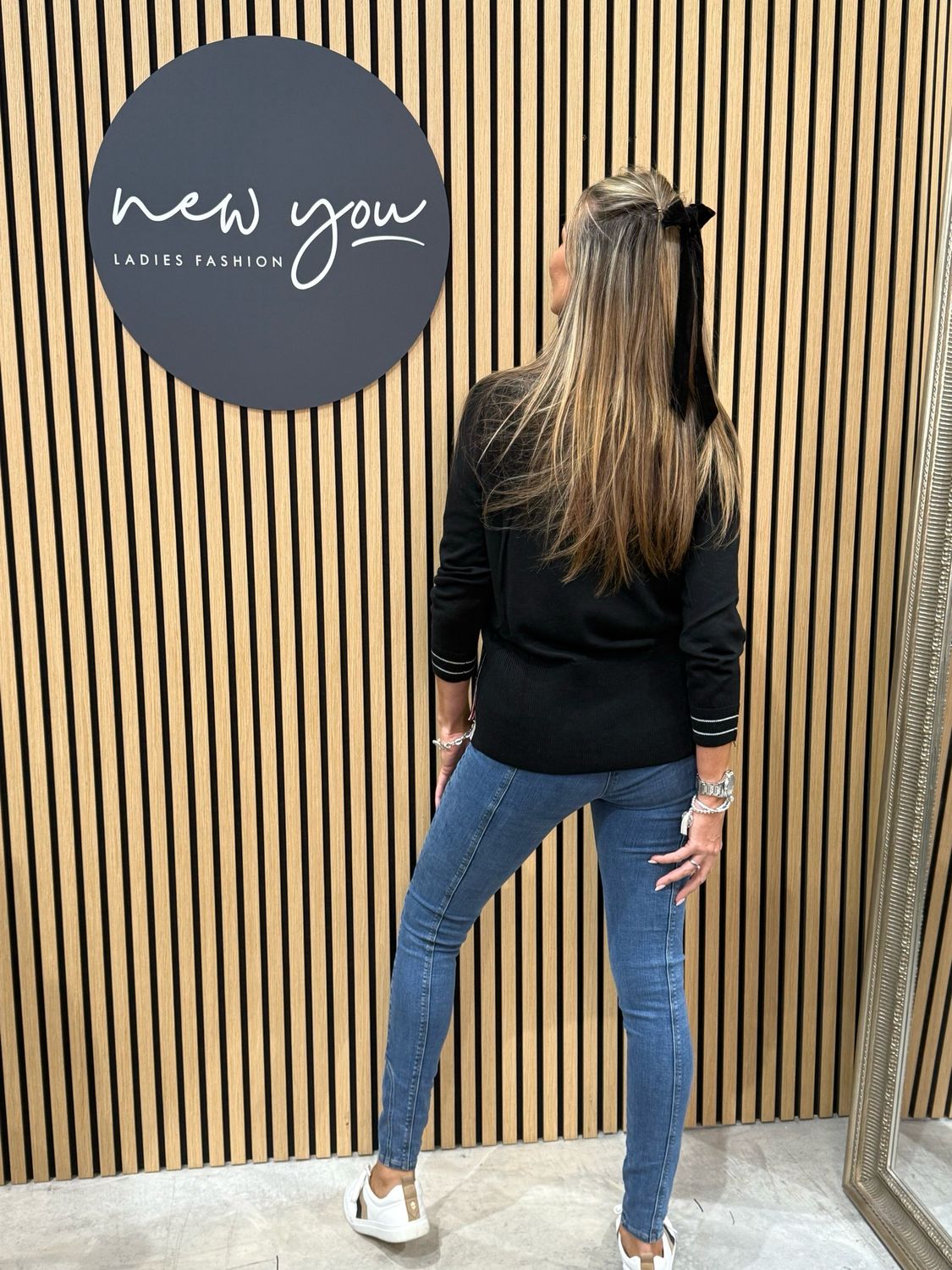 Sailboat Knit Jumper - Black