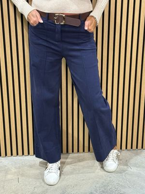 Mid Rise - Wide Leg Jeans - Navy