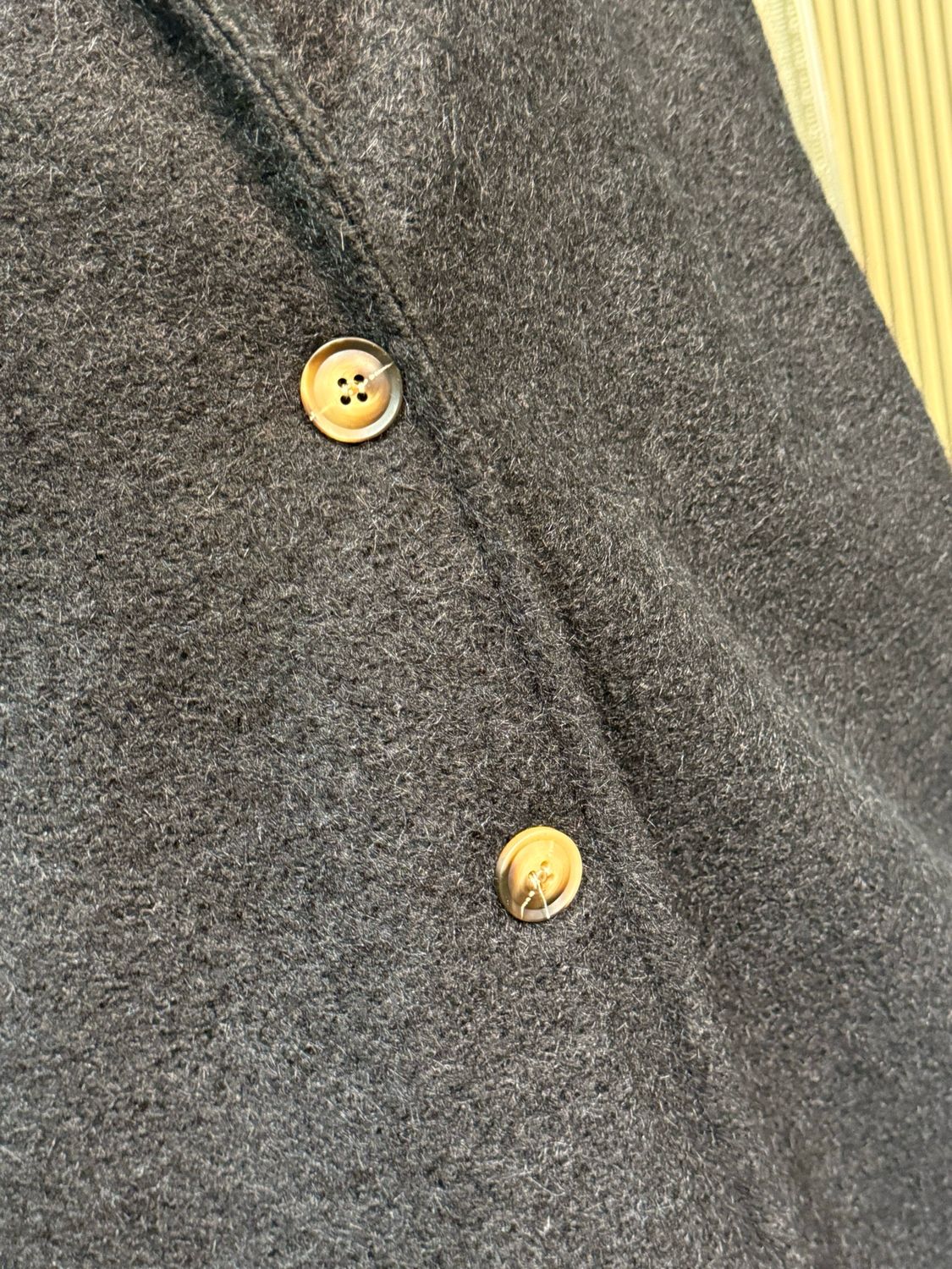 Oversize Button Up Coat - Black