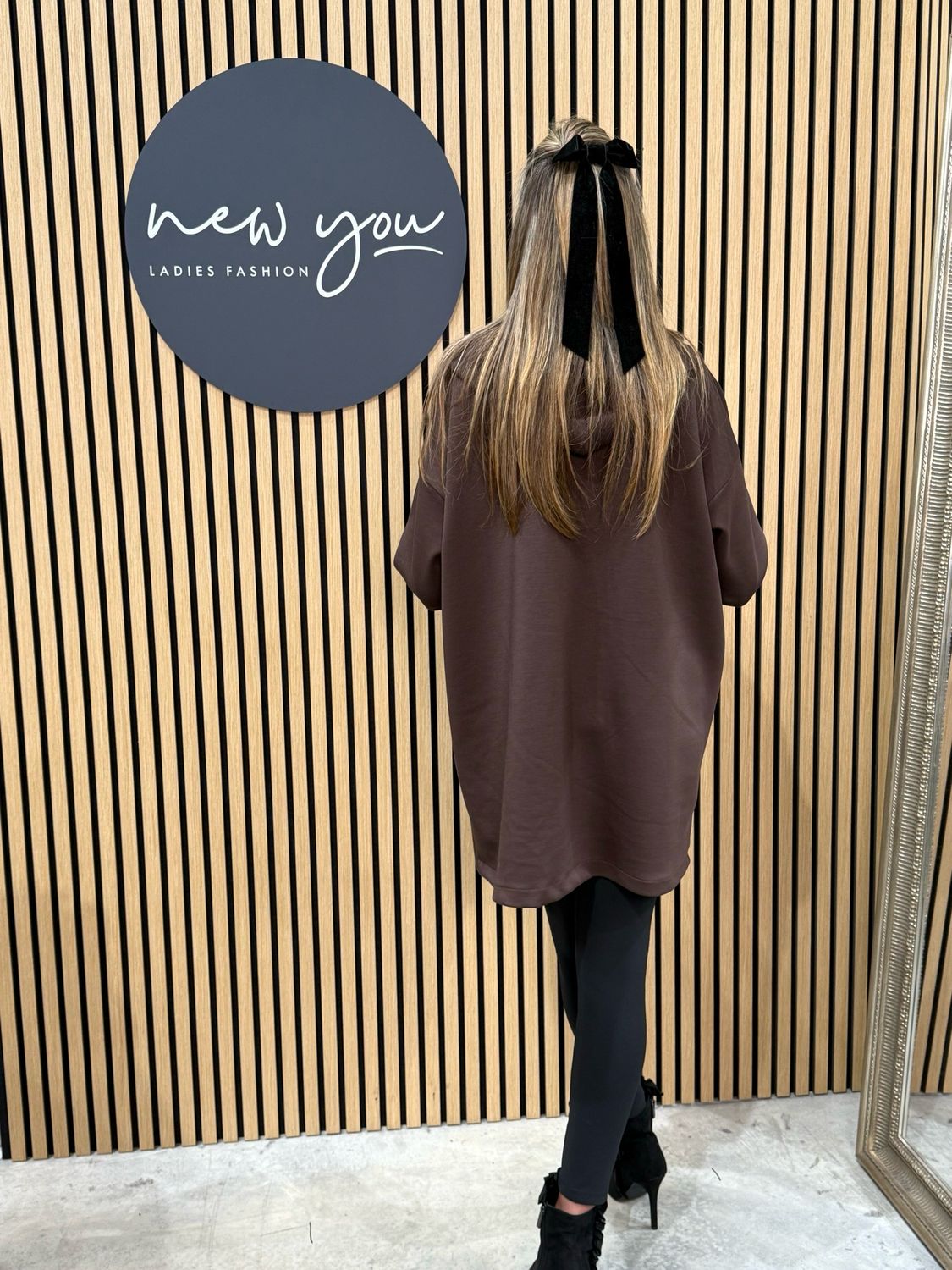 Leopard Hood Zip Hoodie - Brown