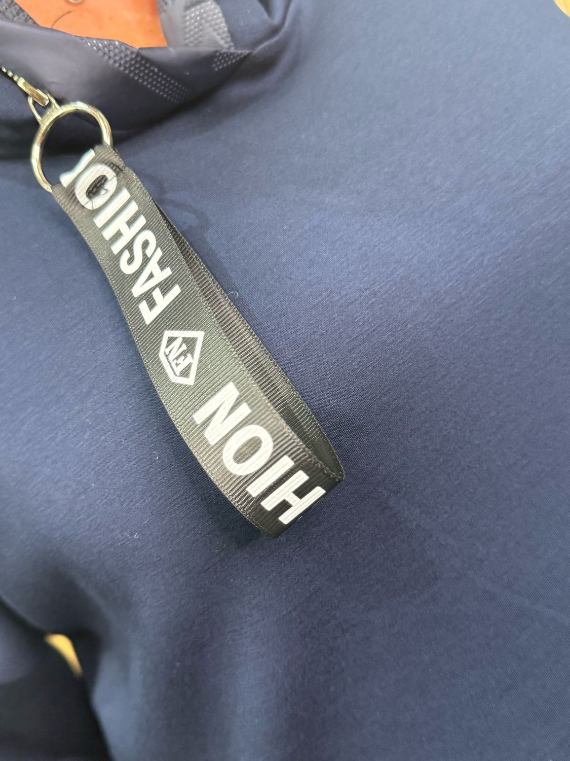 Quilted Pocket Hoodie - Navy