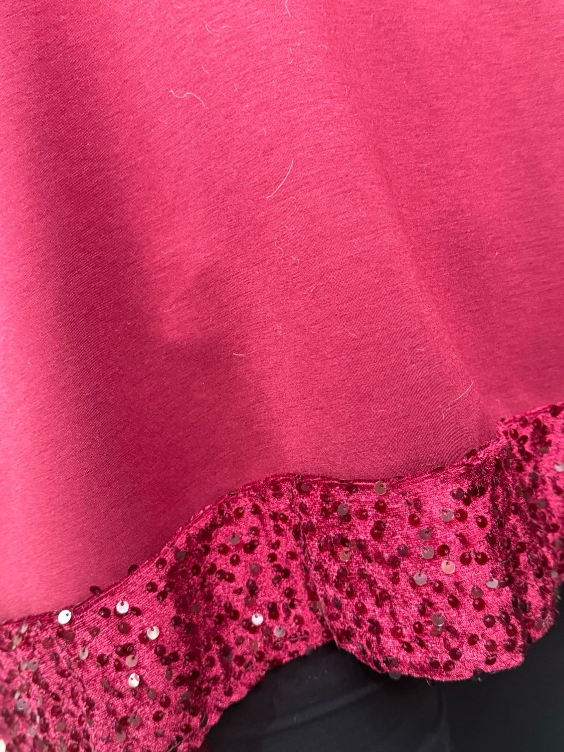 Sequin Tunic Top - Black