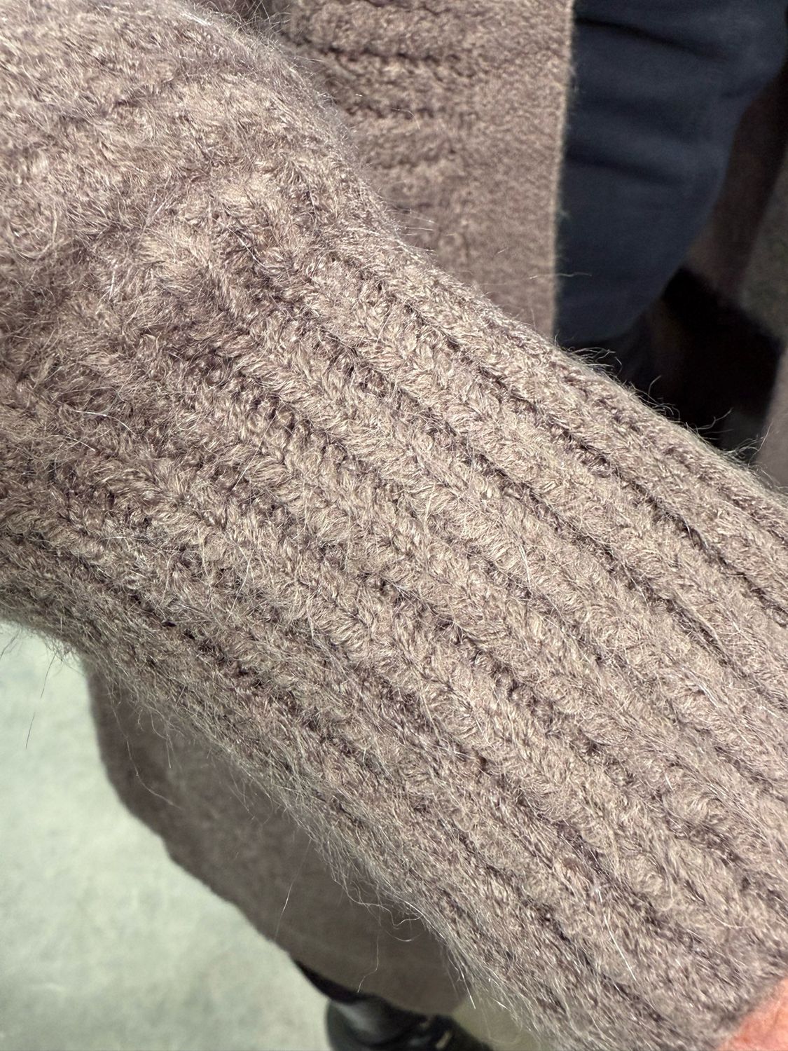 Chunky Knit Longline Cardigan - Mocha