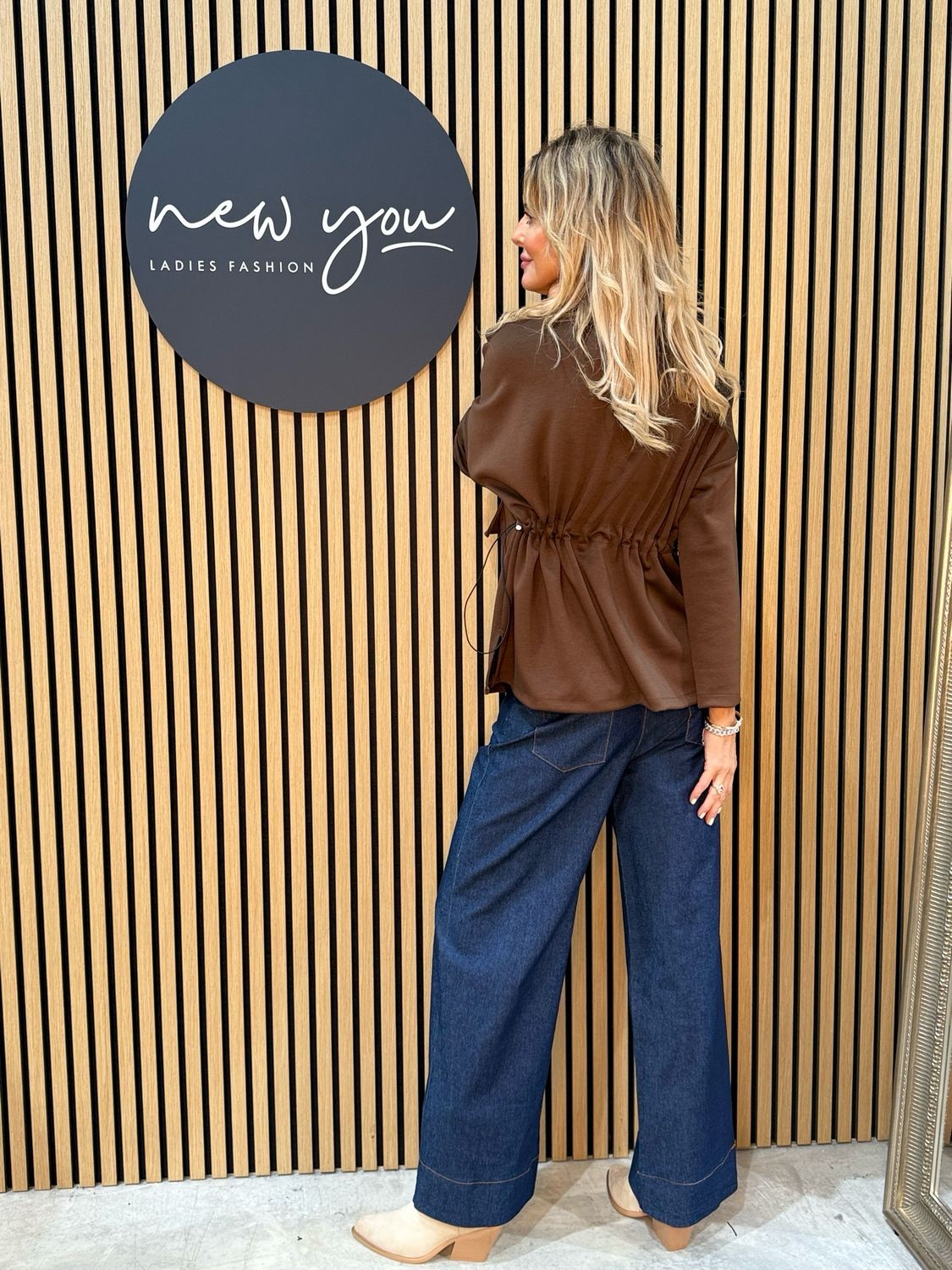 Cara - Zip Front Utility Jumper - Brown