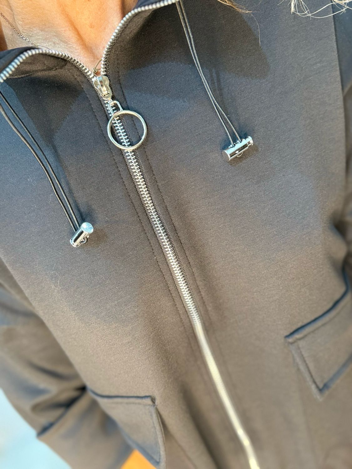 Cara - Zip Front Utility Jumper - Black