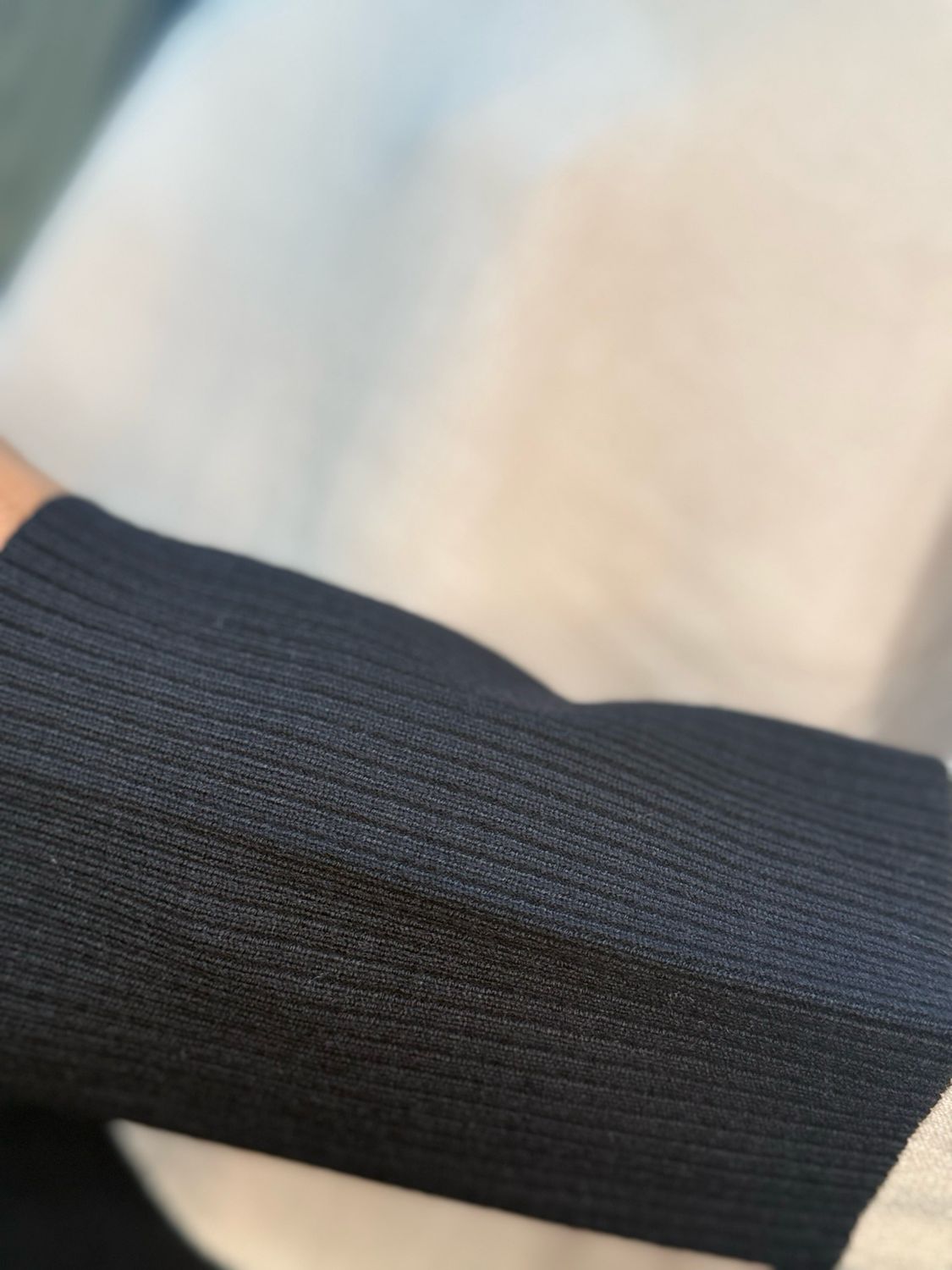 Nora - Relaxed Fit Knit Jumper - Beige/Black