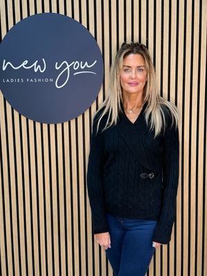 Cable Knit Wrap Jumper - Black