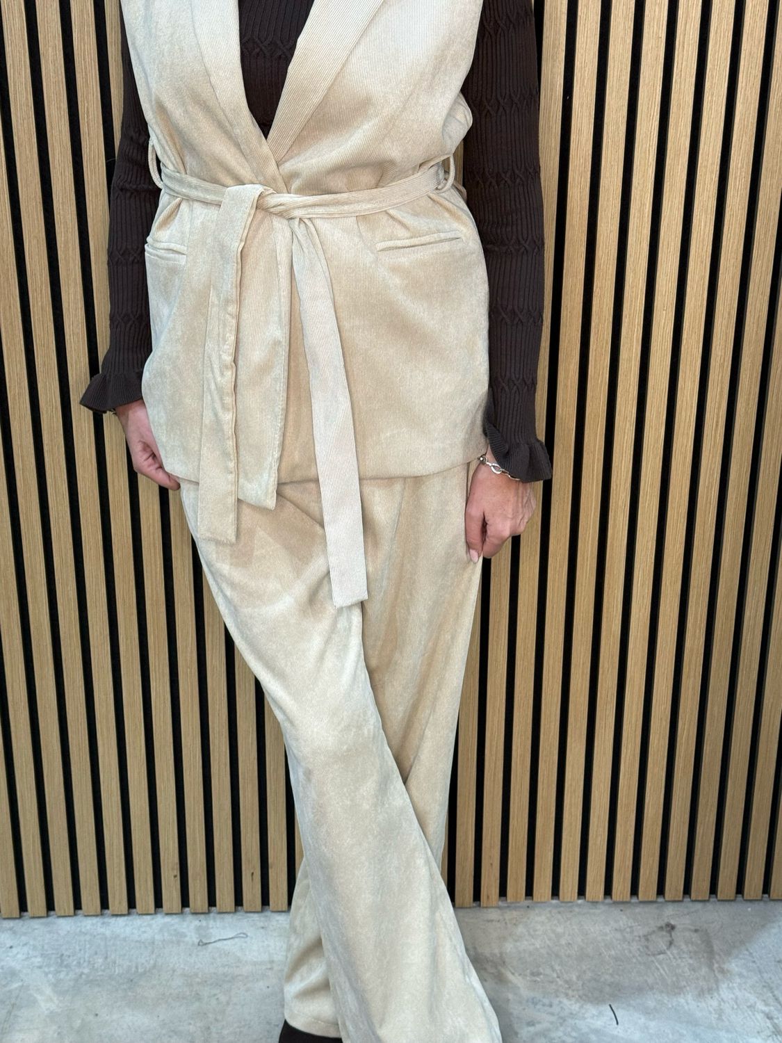 Corduroy Co-Ord Set - Beige