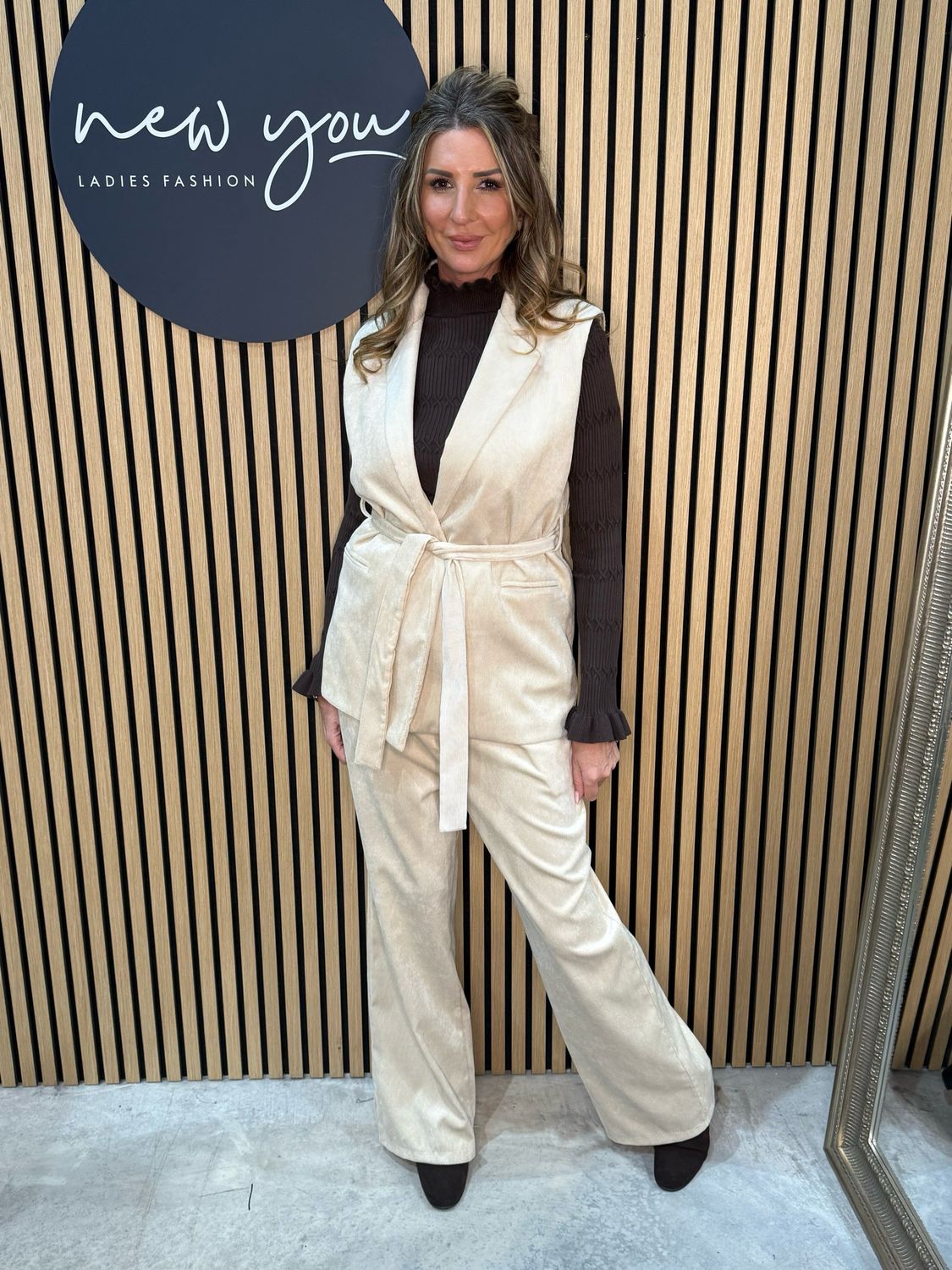 Corduroy Co-Ord Set - Beige