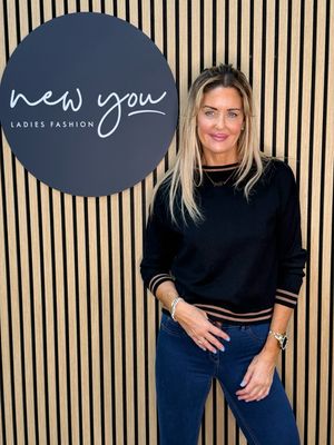 Stripe Trim Jumper - Black