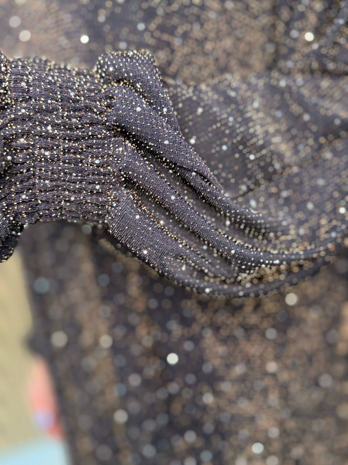 Relaxed Fit Sparkle Dress - Black