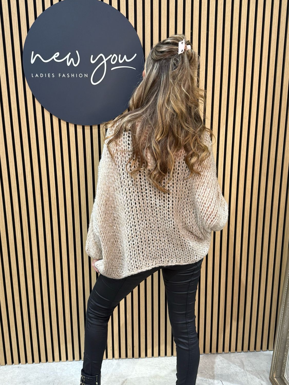 Chunky Knit Jumper - Taupe