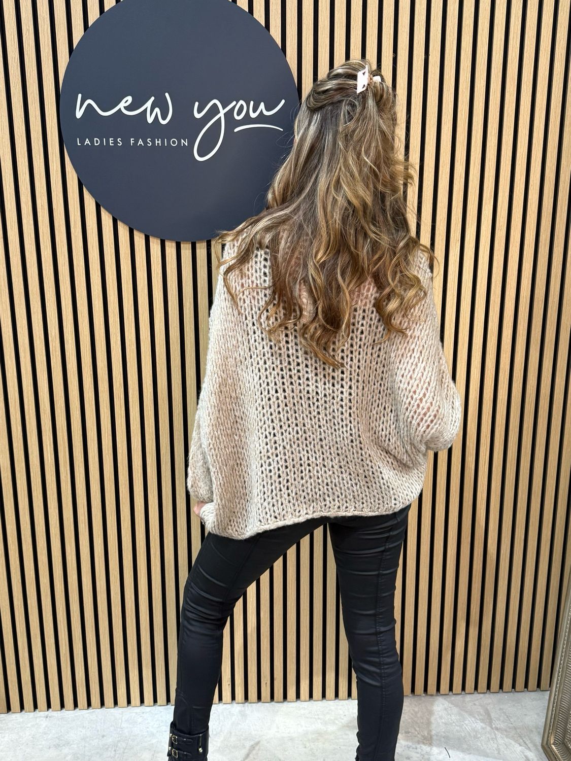 Chunky Knit Jumper - Taupe