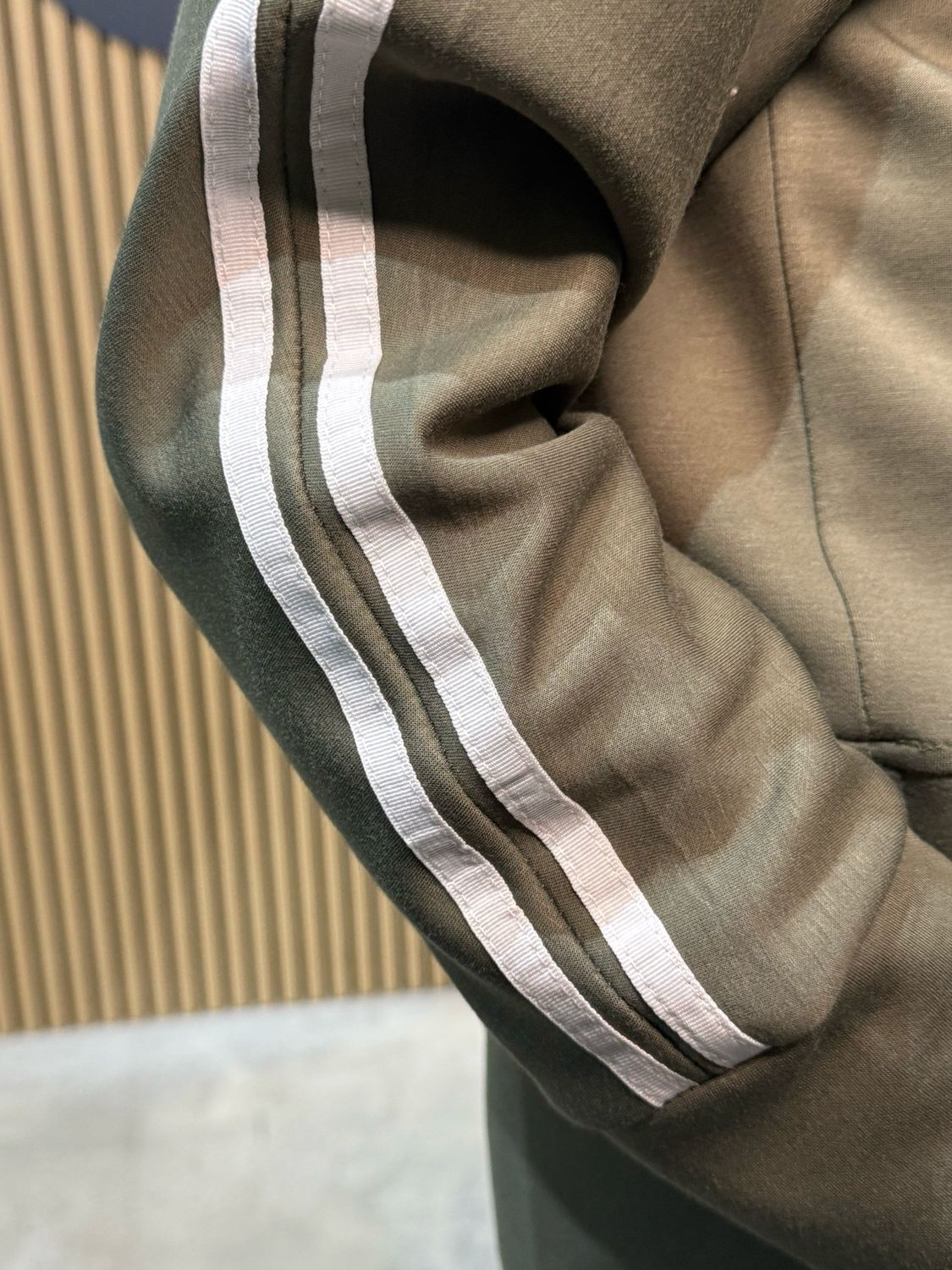 Relaxed Stripe Coord Set - Khaki