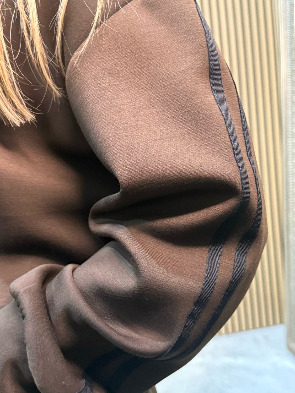 Relaxed Stripe Coord Set - Chocolate