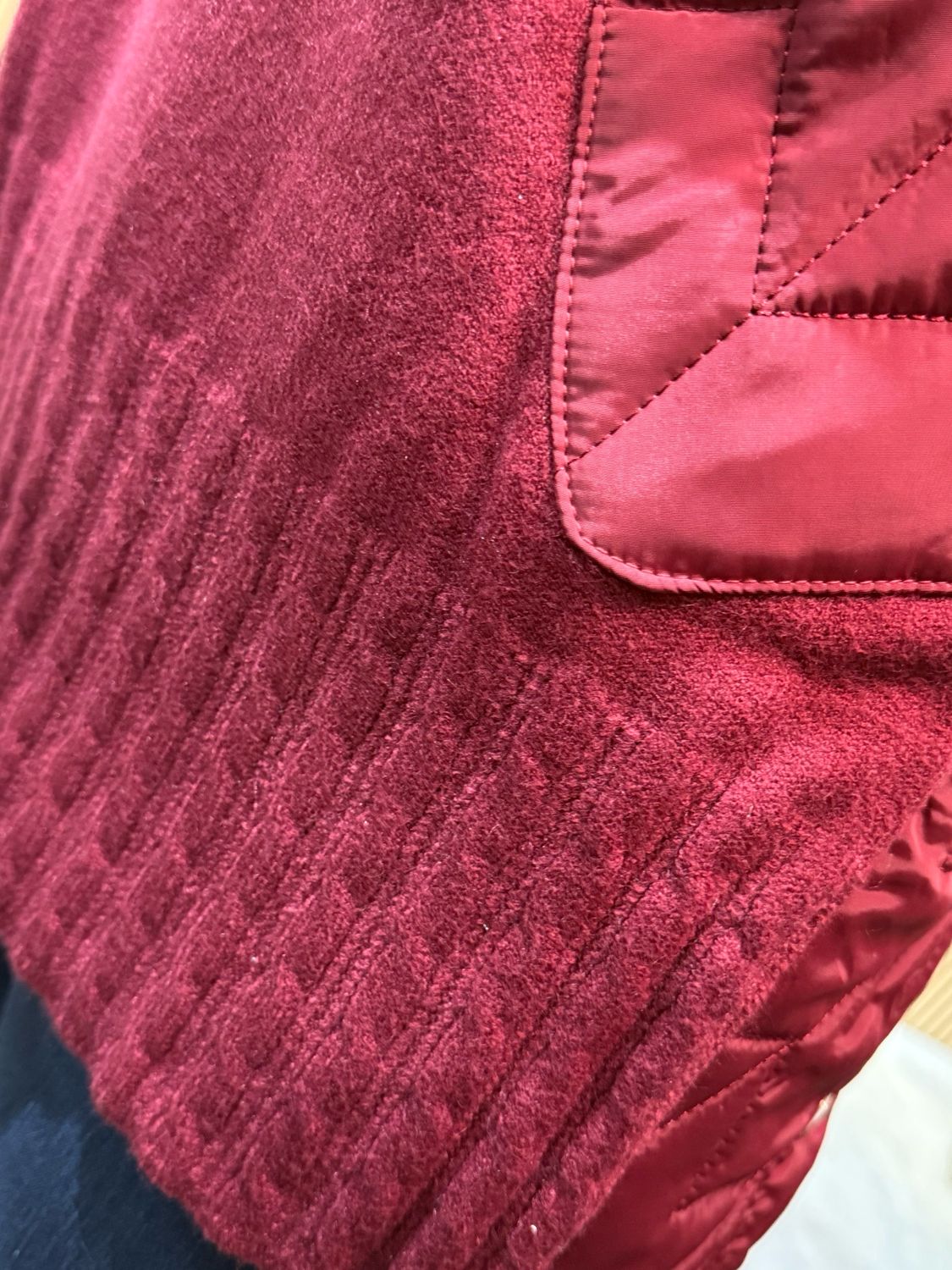 Military Style Jumper - Burgundy