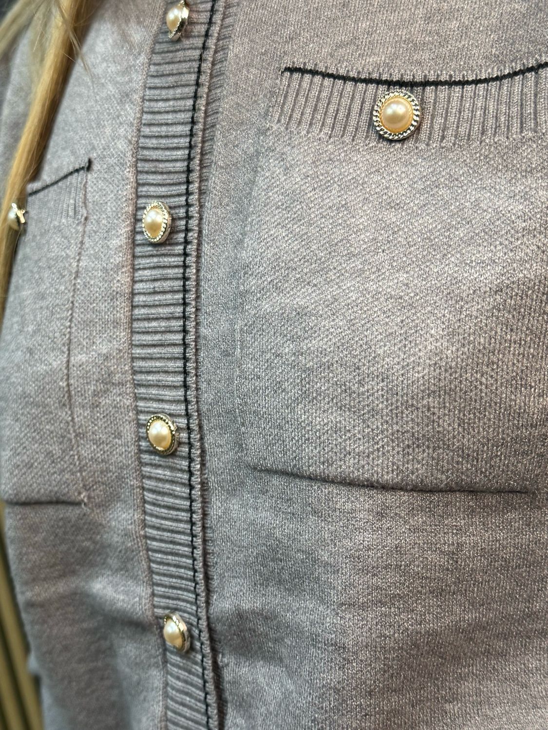 Soft Knit Cardigan - Grey