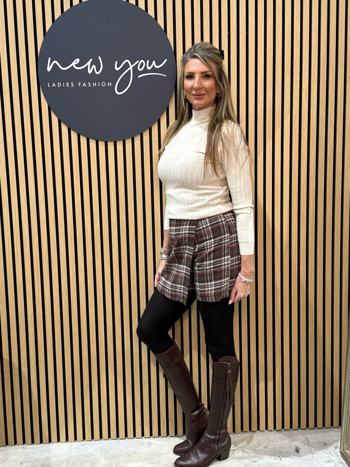 Plaid Wrap Skort
