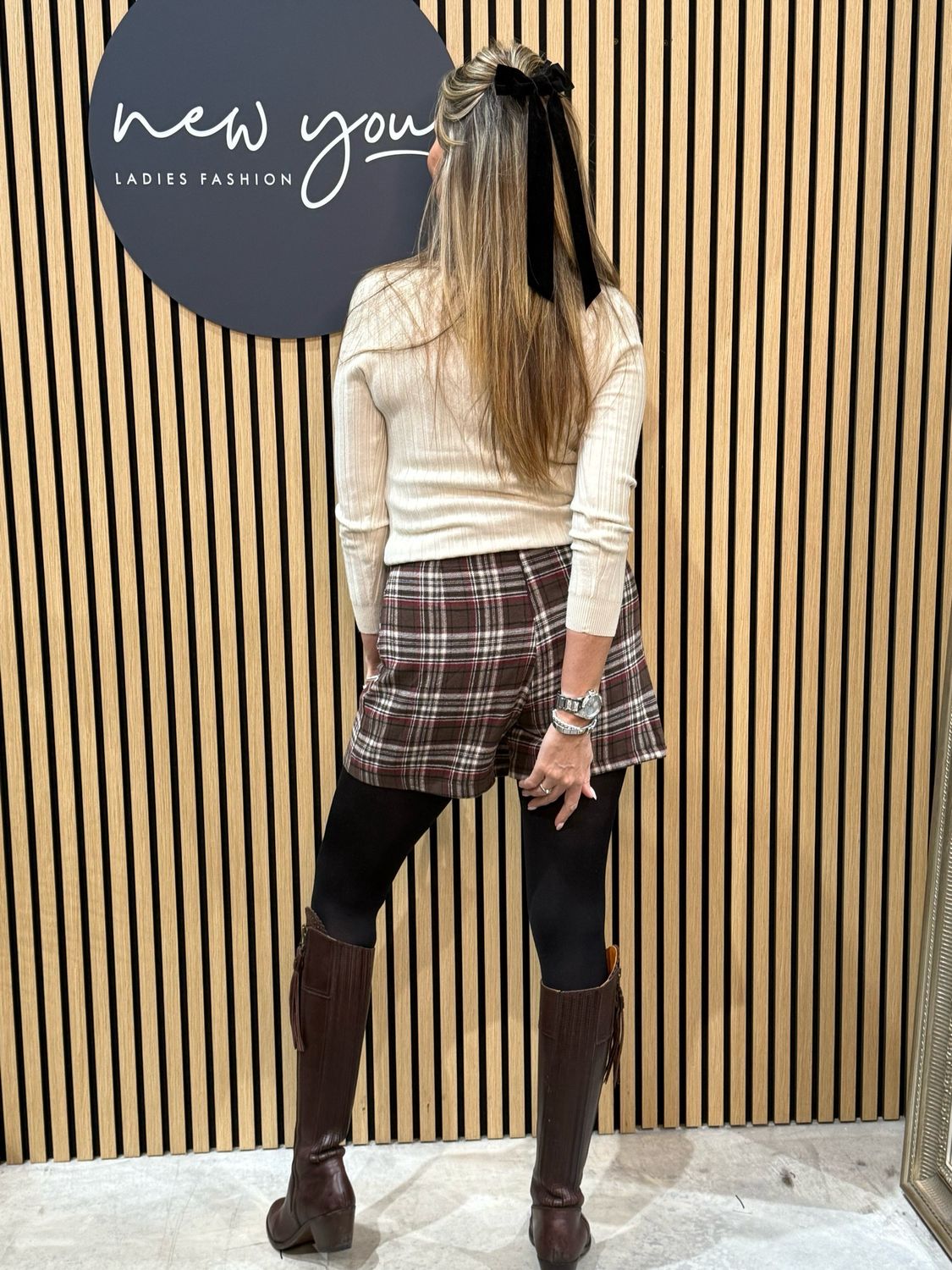 Plaid Wrap Skort
