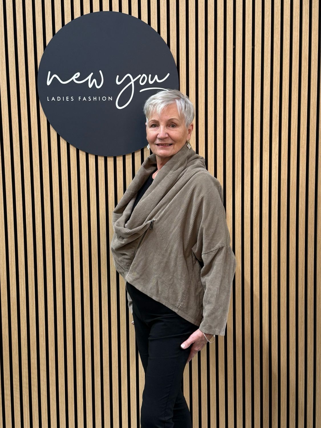 Asymmetric Zip Jacket - Taupe