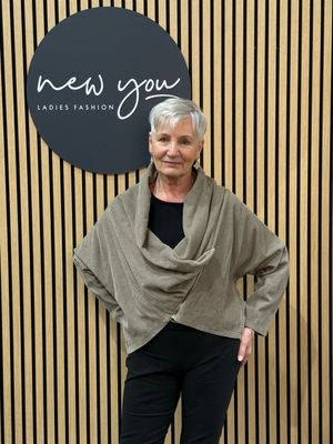 Asymmetric Zip Jacket - Taupe