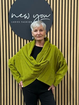 Asymmetric Zip Jacket - Lime