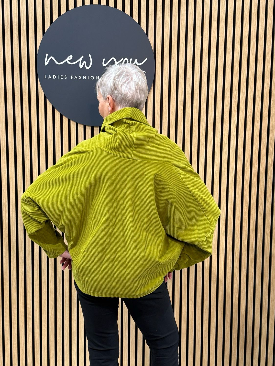 Asymmetric Zip Jacket - Lime