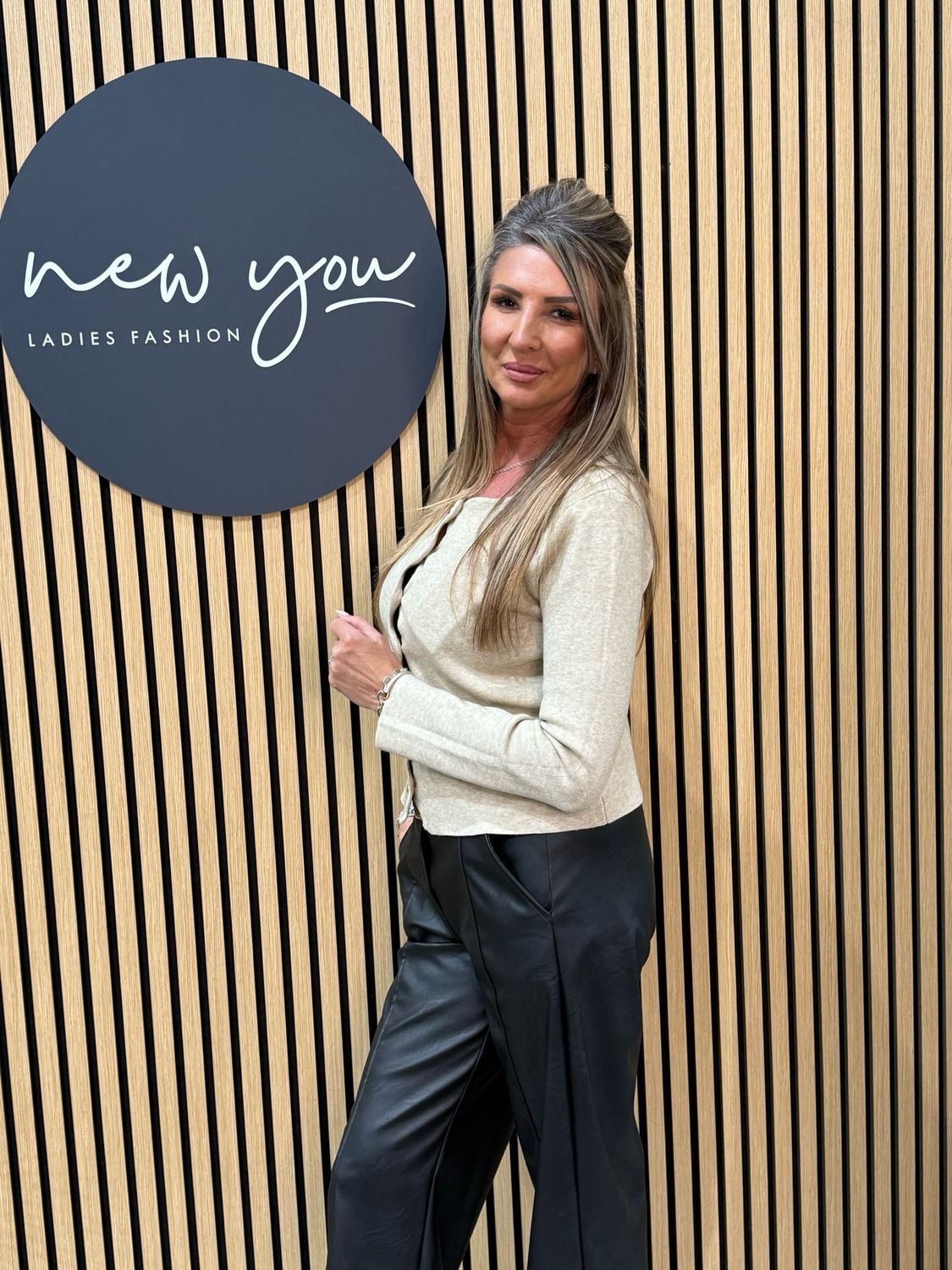 Wave Knit Cardigan - Cream