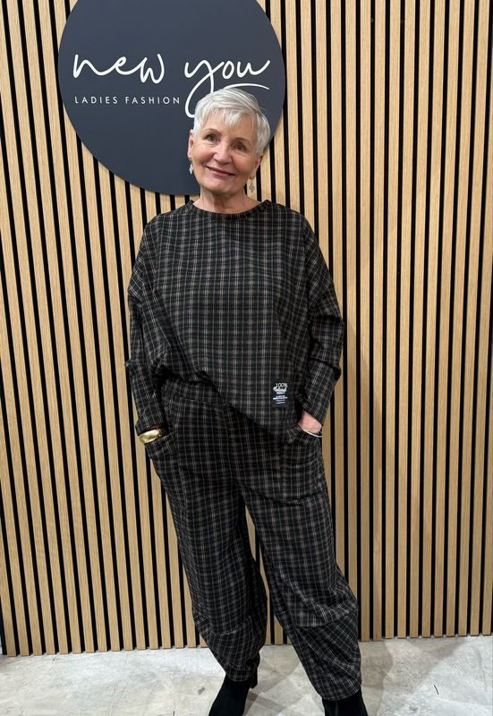 Relaxed Co-ord Set - Checked