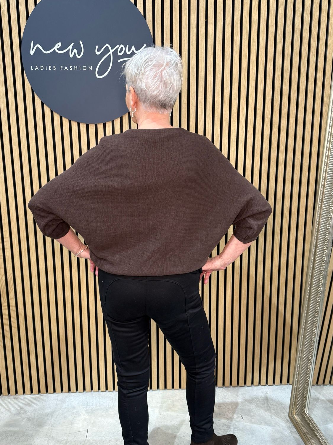 Jumperoo Batwing Jumper - Chocolate