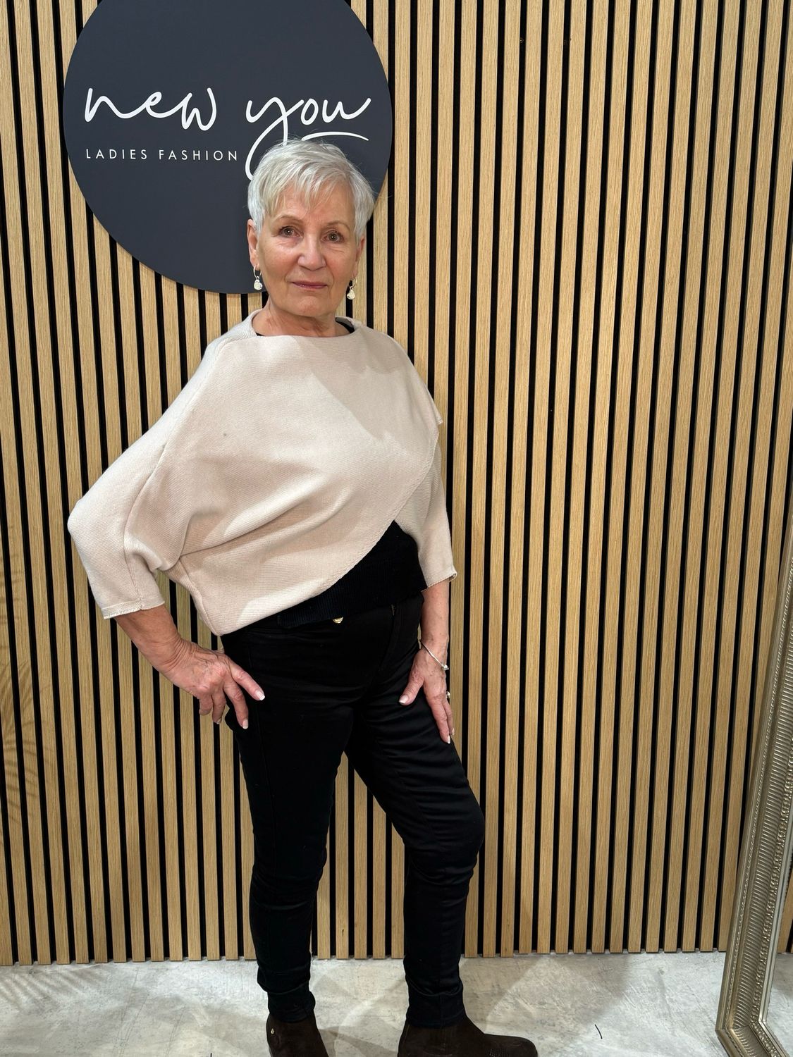 Jumperoo Batwing Jumper - Cream