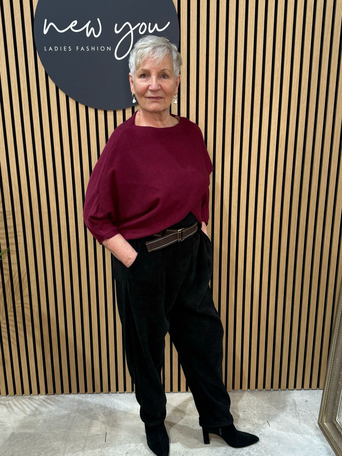 Jumperoo Batwing Jumper - Burgundy