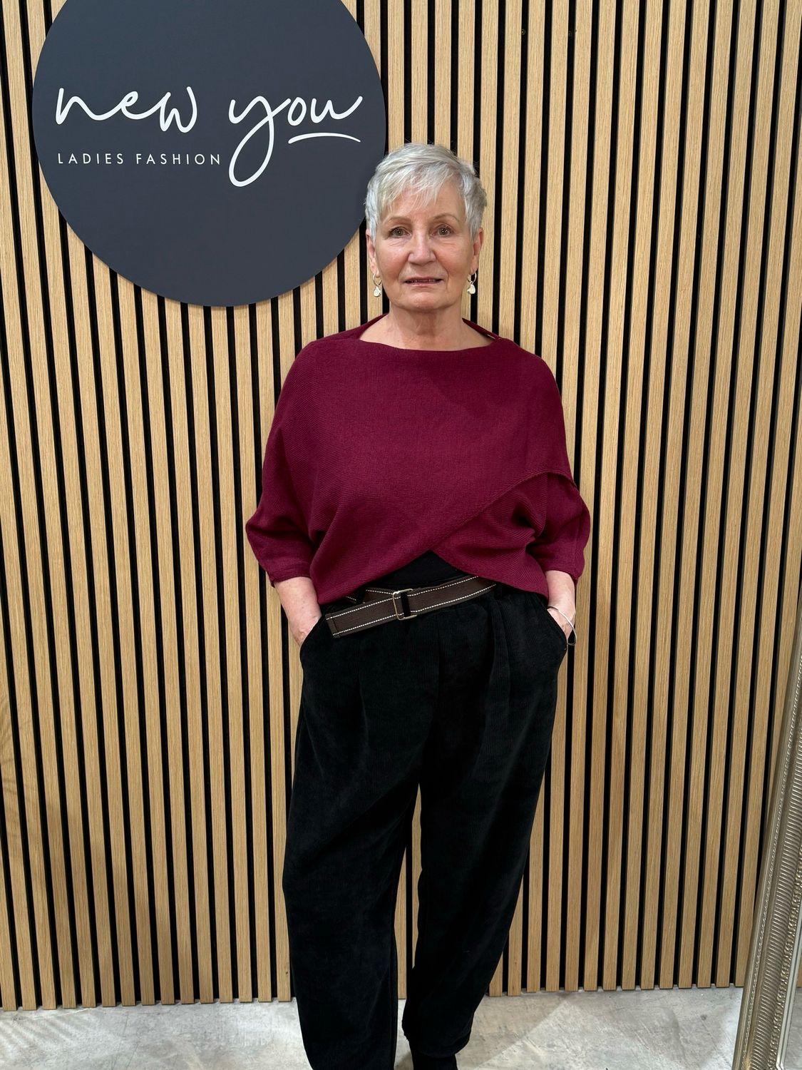 Jumperoo Batwing Jumper - Burgundy