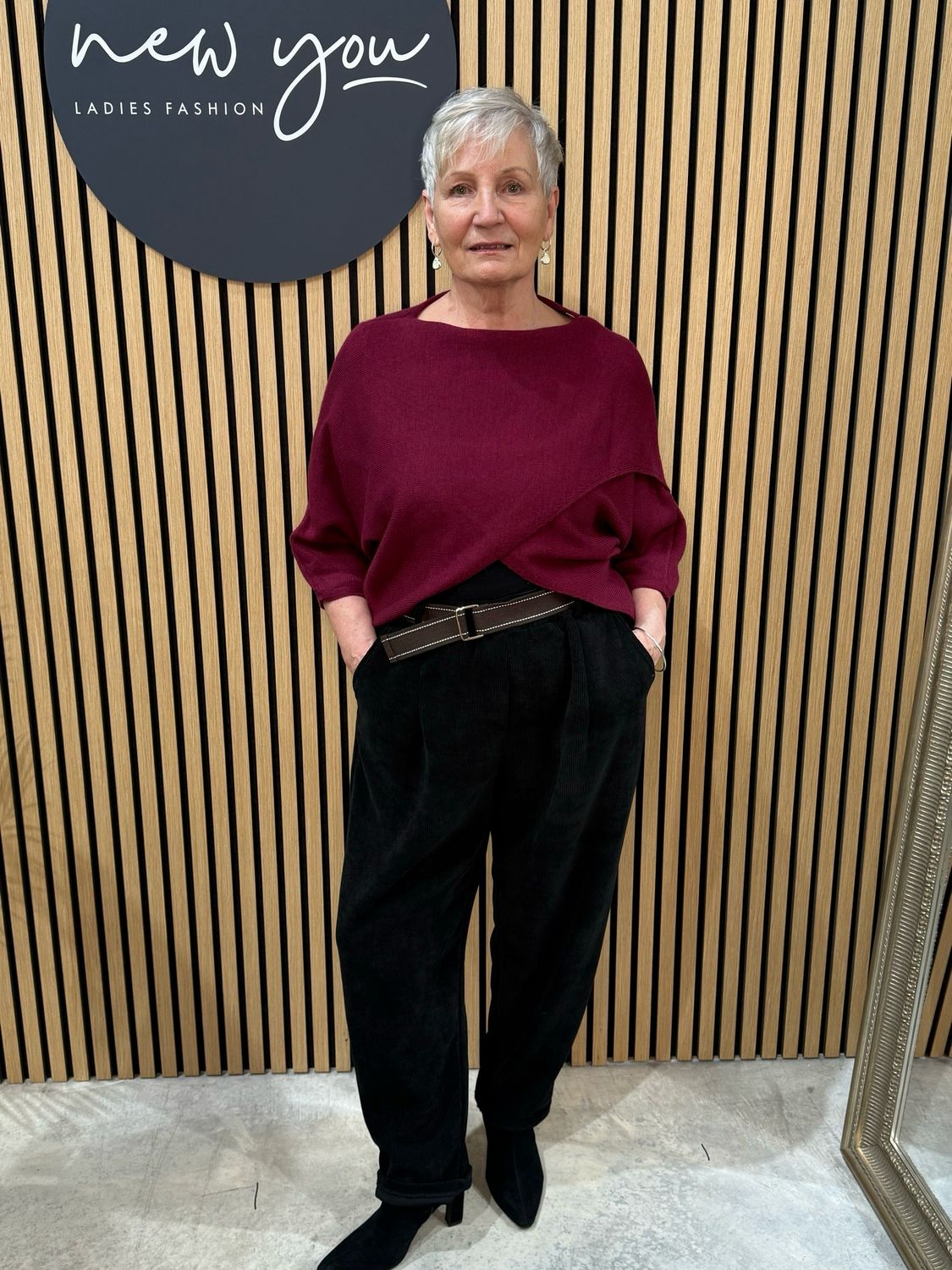 Relaxed Cord Trousers - Black