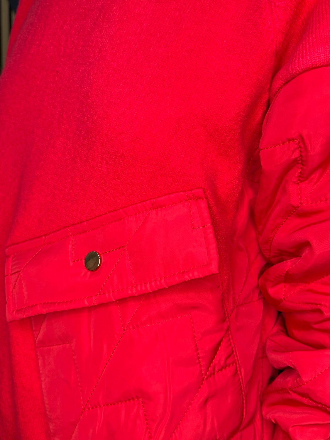 Military Style Jumper - Red