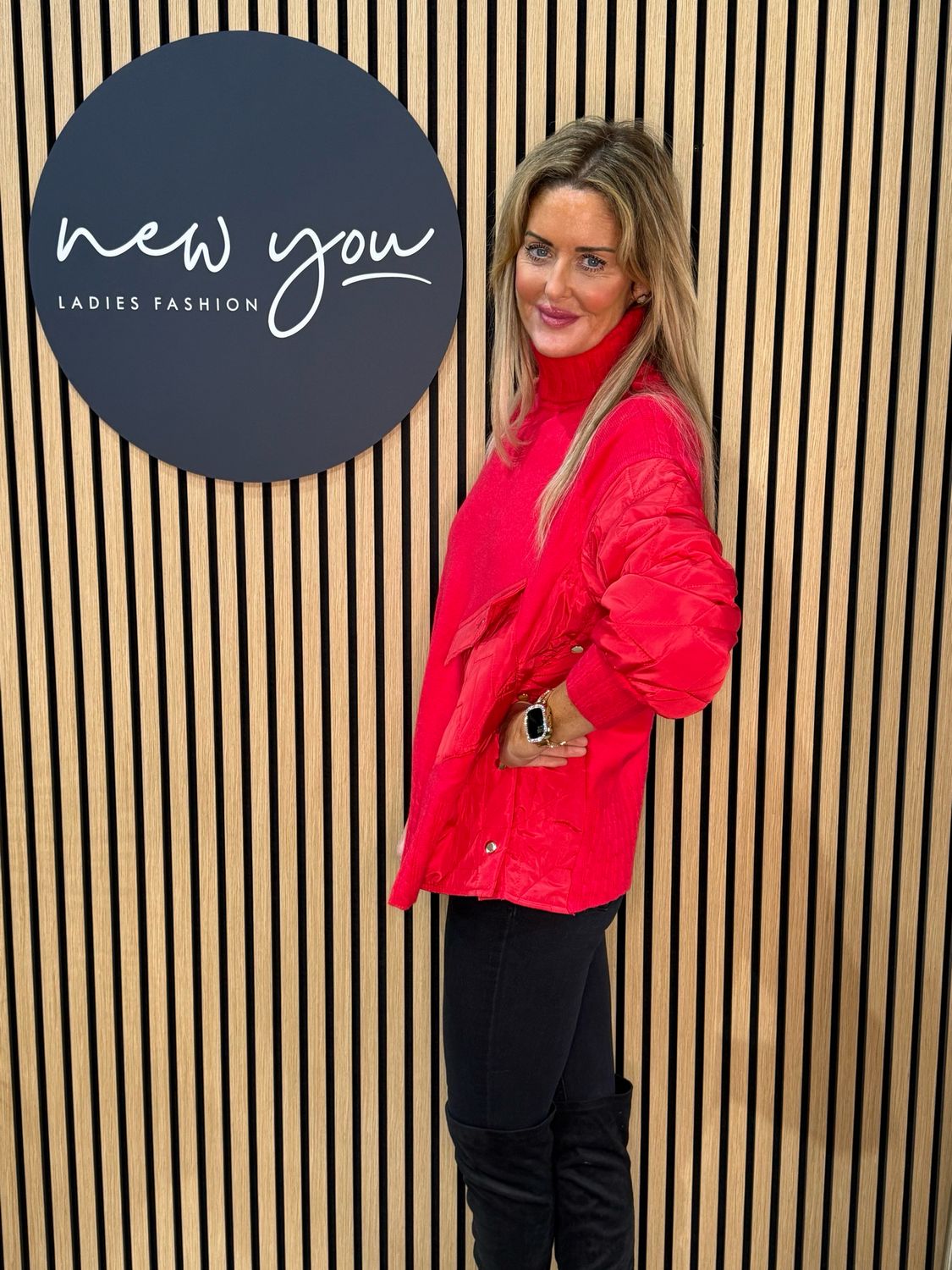 Military Style Jumper - Red