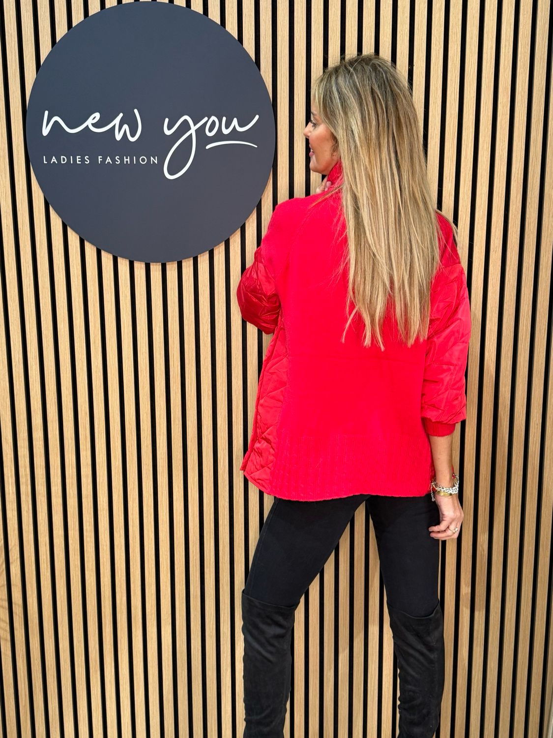 Military Style Jumper - Red