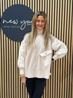 Military Style Jumper - Cream